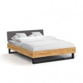 Postel Steel s čalouněným čelem