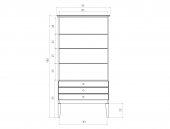 Vitrína ODYS široká