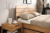 Postel s dřevěným čelem TWIG