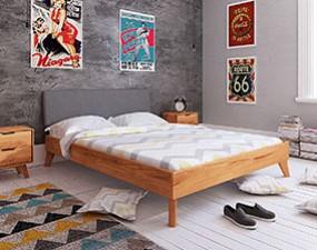 Postel GREG s čalouněným čelem