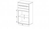 Komoda VENTO vysoká 
