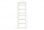 Vitrína VINCI úzká 