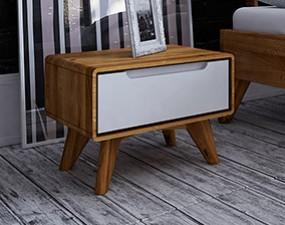 Noční stolek BIANCO nízký