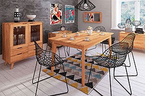 Kolekce jídelního nábytku z masivního dřeva