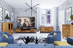 GREG - kolekce nábytku z masivního dřeva do obývacího pokoje