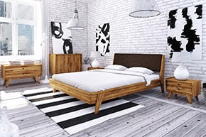 RETRO - sbírka ložního nábytku z masivního dřeva