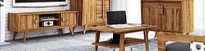 RETRO - kolekce nábytku z masivního dřeva do obývacího pokoje