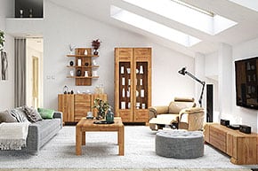 SETI - kolekce dřevěného nábytku do obývacího pokoje