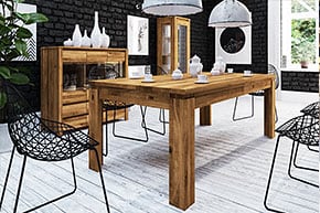 Kolekce jídelního nábytku z masivního dřeva VINCI