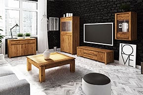 VINCI - kolekce nábytku z masivního dřeva do obývacího pokoje