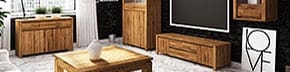 VINCI - kolekce nábytku z masivního dřeva do obývacího pokoje